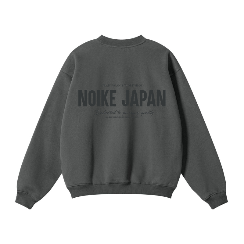 NOIKE 'Dedication' Sweater Stone Grey / Onyx