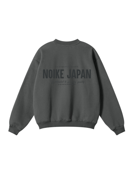 NOIKE 'Dedication' Sweater Stone Grey / Onyx