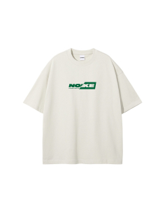NOIKE "Half Frame" Tee Off White Creme / Lush Green