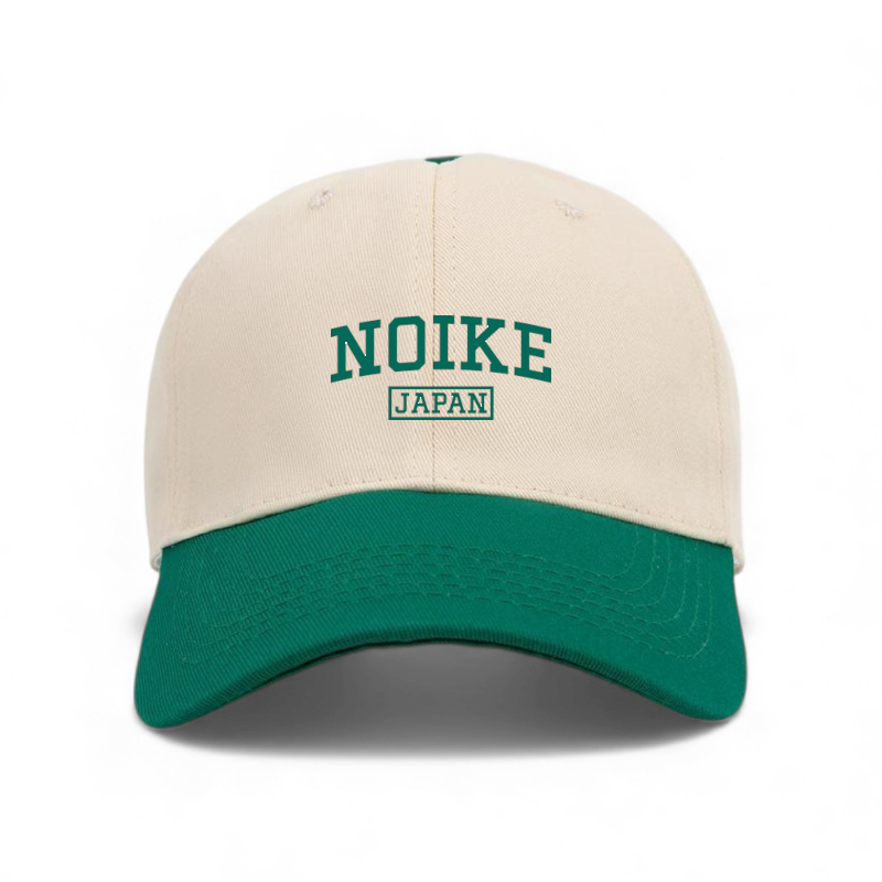 NOIKE Japan Varsity Cap Cream / Lush Green