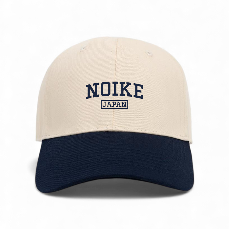 NOIKE Japan Varsity Cap Cream / Navy Blue