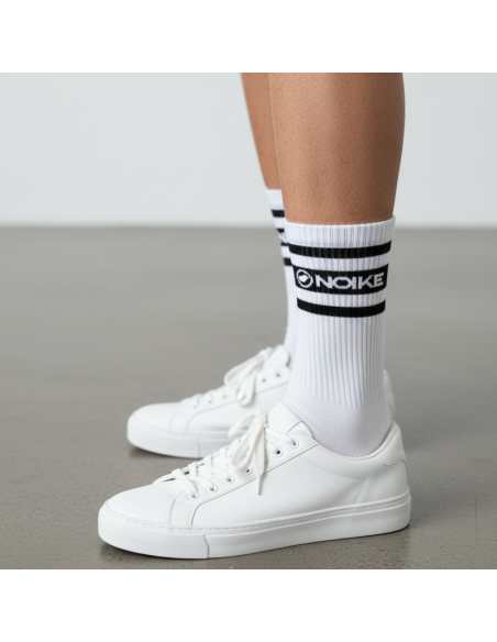 NOIKE Logo Socks Black/White